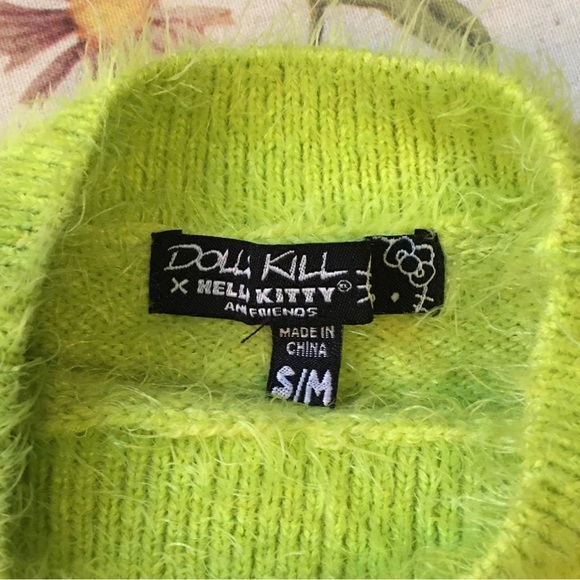 sold! 🪷 hello kitty keroppi lily pad loner sweater in S/M - Picture 2 of 4